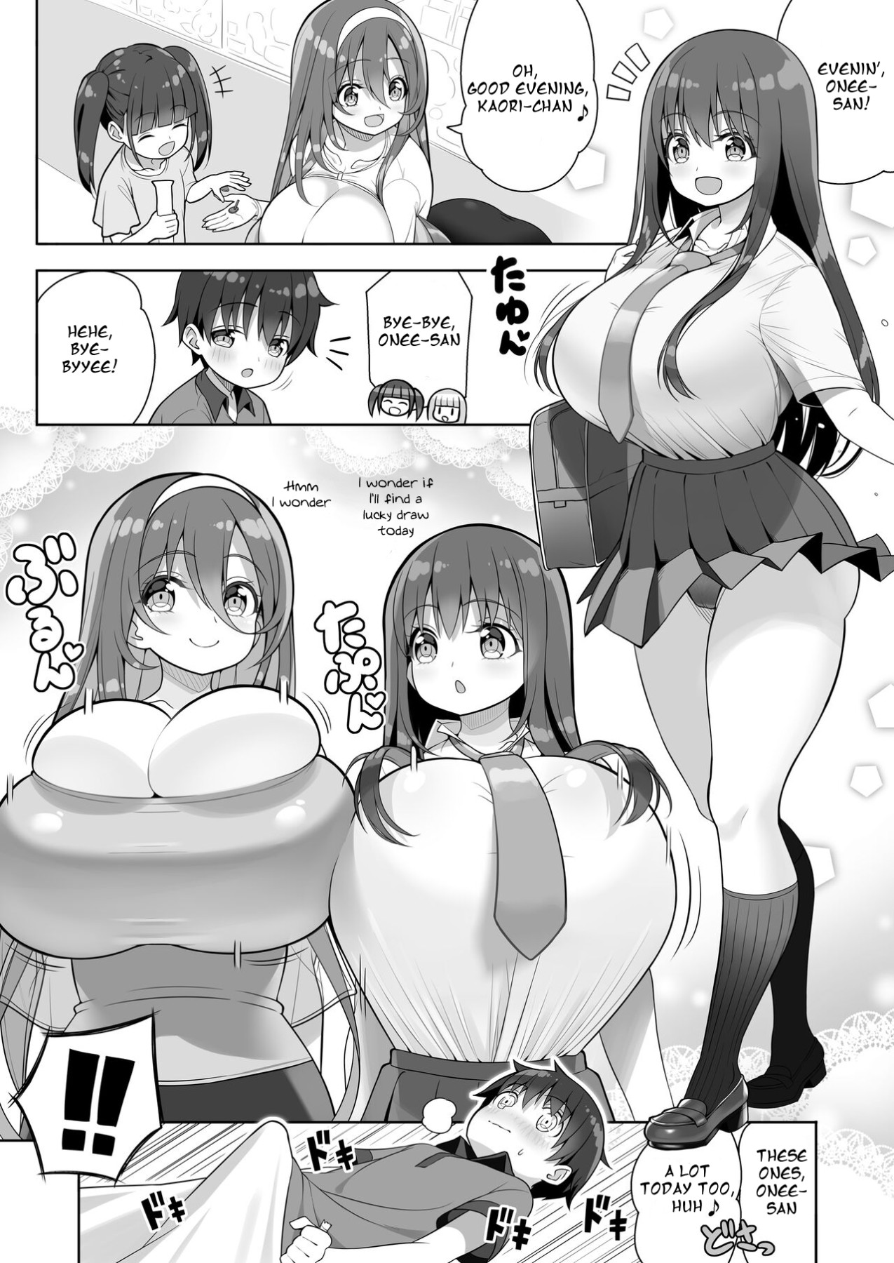 Hentai Manga Comic-Getting Squeezed Down There By Big Breasted Onee-san's!?-Read-14